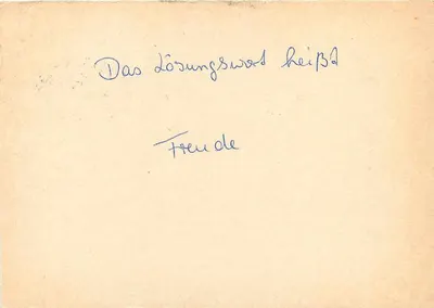 Carta postal da RDA — Ramona Rumpfelder para Vital Stichwort "Kettles" — editor III 18 185 — Verso