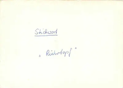 Rührtopf — palavra-chave — editor VITAL, Berlim — Verso