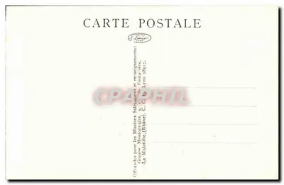 Patagônia e Terra do Fogo — "Cacique" (chefe) a cavalo — Missões Salesianas, n°7 — Verso