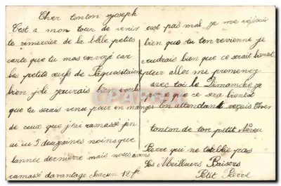 Porte-Bonheur — Flores brancas sobre folha de trevo — DIX — Verso