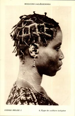 Cabeleireiro indígena — Congo Belga — Missões Salesianas, n°5