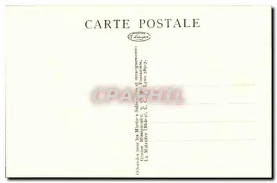 Bilhete postal antigo Congo Belge I — Paisagem congolesa — Missões Salésias — Verso