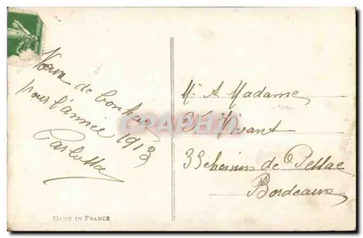 Menina com coroa de bagas — Boa Ano — Fauvette 1446 — Verso