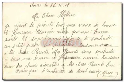 Żołnierz i kobieta — Rok 1917 — Dix Paris 2197 — Rewers