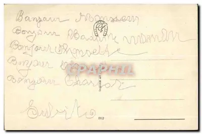 Criança e cachorro com pacote — Mauclan — n°862 — Verso