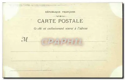Marseille - 504 - Rue Colbert — widok ulicy z sklepami i karetками — Rewers