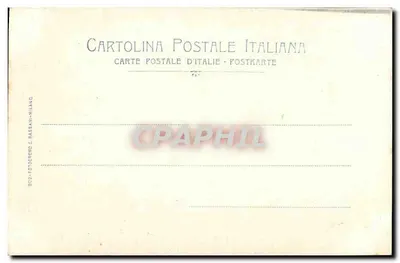 Gênova - Ponte di Carignano — vista de rua com roupas para secar — Cartolina Postale Italiana n°21 — Verso