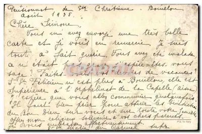 Notre-Dame de l'Assomption — Sainte Thérèse de l'Enfant Jésus — wydawca nieodczytelny — Rewers