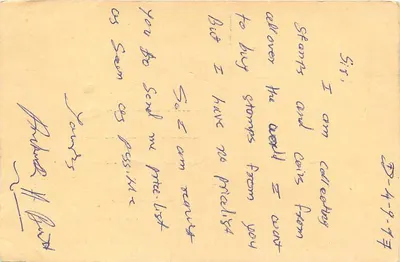 Jaipur, Rajasthan — carta postal com selo de tigre — editor desconhecido, número de série não visível — Verso