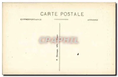 Saumur (M.-et-L.) - Zamek — Wieża Kątowa po stronie Południowej i Wejście, XV wiek — R. D. — Rewers