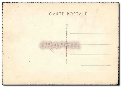 Bretonne Pont-Aven — Pintura de Pigne Dainel — Editor Photodrome Spécial Combier Mâcon — Verso