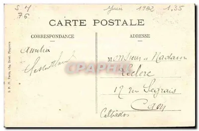 Caudebec-en-Caux — A Rosace — Edit. Pouchin-Perré — Verso