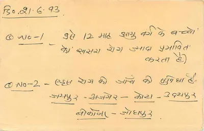 Jawahar Nagar — Jhansi — odpowiedź kartka pocztowa z pieczęcią tigra — Rewers