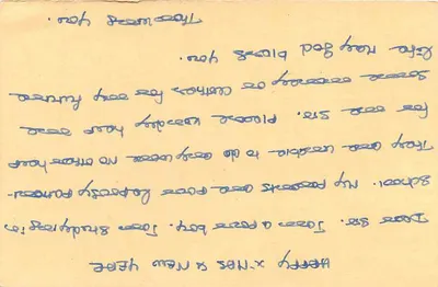 Jaipur — carta postal enviada a um estudante em Pondichéry — editor Mittal Stamp Co. — Verso