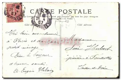 Paryż — Panthéon — Wydawca anonimowy, numer serii nie widoczny — Rewers