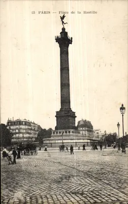 Paris — Praça da Bastilha — coluna da Bastilha — L.M. IV Paris