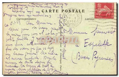 Paris — Praça da Bastilha — coluna da Bastilha — L.M. IV Paris — Verso