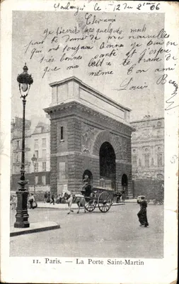 Paris — A Porta Saint-Martin — Coleção do Petit Parisien, N°11