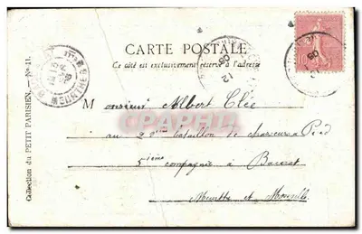 Paris — A Porta Saint-Martin — Coleção do Petit Parisien, N°11 — Verso