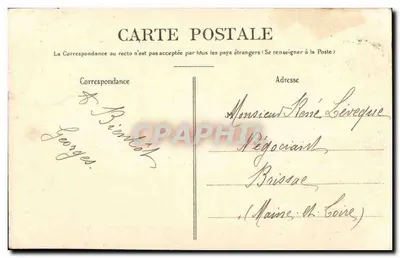 Poitiers — O Jardim das Plantas — Edição das Galerias Parisiennes — Verso