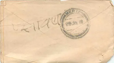 मेंटा — भारत — भारत का 1918 का टिम्बर — पीछे