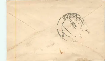Rugaham — Ansichtskarte mit Halbanna-Stempel — Verleger unbekannt — Rückseite