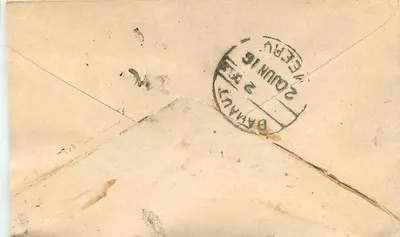 Kuchaman - Chirangitul - Baramulla — kartka pocztowa datowana 19 czerwca 1916 — Rewers