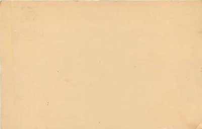 Carte postale indiana — selo de serviço 15 annas — verso vazio — Verso