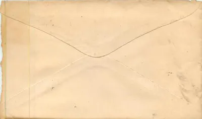 Envelope postal — Townsend, Delaware — selo de 3 centavos George Washington — Verso