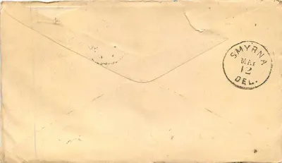 Troy, N.Y. — H. W. Gordinier, Semi di coltivazione, Attrezzi agricoli — timbro 2 centesimi — Verso