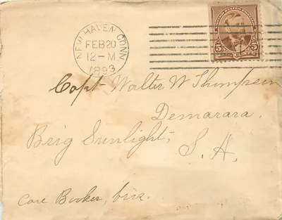 Nova Inglaterra — Envelope postal — Editor não visível