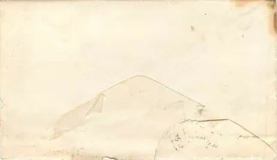 Visão de montanhas — desenho simples — sem editor ou número visível — Verso