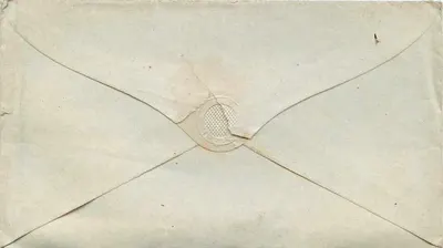 Postal Envelope — Wyoming, PA — dated April 6, 1853 — addressed to Mr. W. H. Trescott in Jeanneville, Louisiana — Back