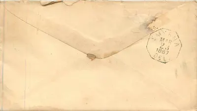 Troy, N.Y. — Carta para John Anthony em Smyrna, Delaware — H.W. Gordinier, Seeds, Troy, N.Y. — Verso