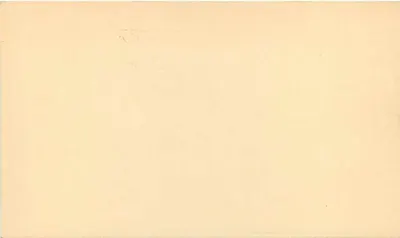 Carta postal americana — lado de endereço — selo Jefferson 1 centavo reavaliado para 2 centavos — Verso