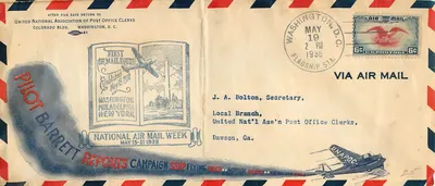 Semana Nacional de Correio Aéreo — Washington D.C. — United States Post Office