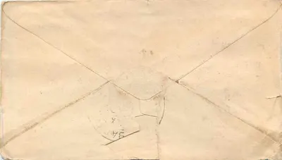 Gwalior — Gwalior Post Office — Postmark with Cancellation — Back