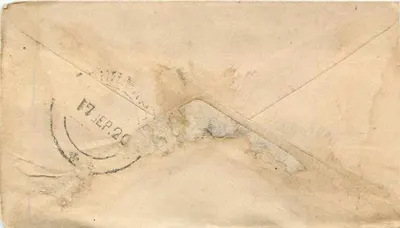 Bhilwara — postcard with Half Anna stamp and Gangwalior postmark — unknown publisher — Back