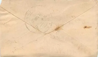Gwalior — Letter to Bhilwara — Half Anna Stamp and Gwalior Postmark — Back