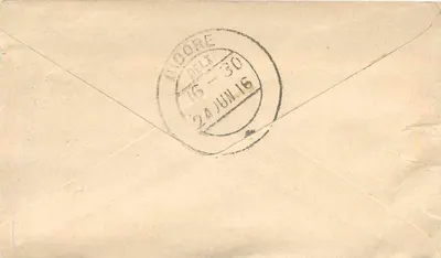 Indore Malwa — carta postal com selo e carimbo postal — editor indeterminado — Verso