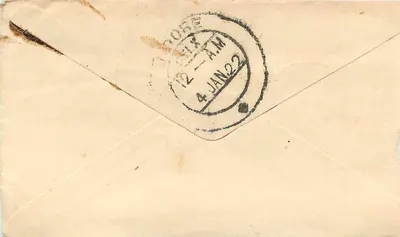Gwalior — Carta postal com selo Half Annual — Editor Gwalior Post Office — Verso