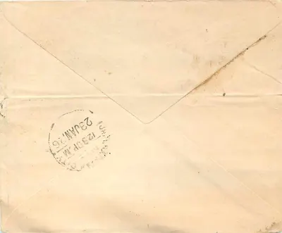 Ghatalrapatam city — tarjeta postal enviada hacia 1910 — editor Walior, número de serie no visible — Reverso