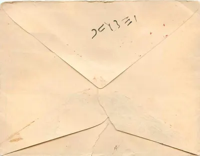 Carta postal indiana — texto em marathi — selo 1 anna George V — Verso