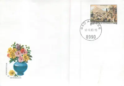 Bouquet de flores — Bad Aussee — editor desconhecido, número de série não visível