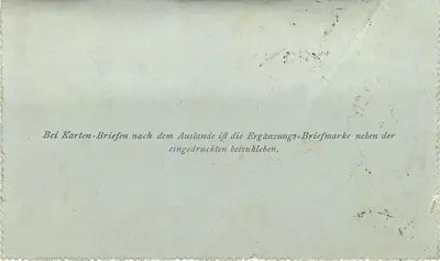 Niemiecka kartka pocztowa — instrukcja użytkowania — nieznany wydawca — Rewers
