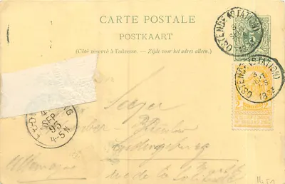 Ostende — Vista da Costa — Carte postale belga