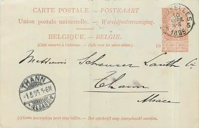 Thann — Bélgica — Messageries Van Gend & Cie
