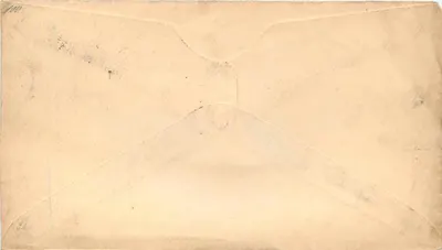 Bolívia — Carta para Leipzig — selo de 5 centavos — Verso