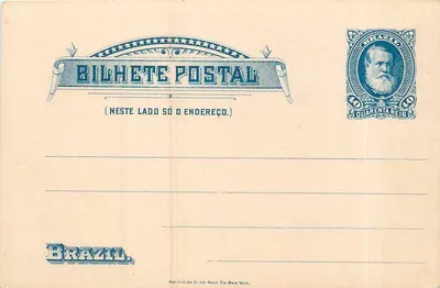 Bilhete Postal — Brasil — American Link Note Co. New York