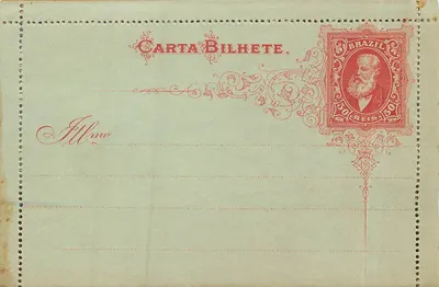 Carta Bilhete — 50 réis — editor não visível